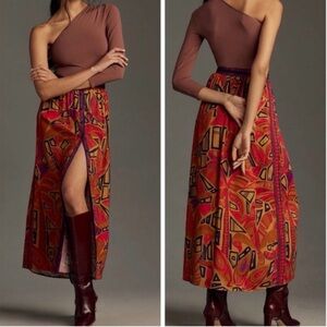Farm Rio Bohemian Geometric Print Maxi Skirt